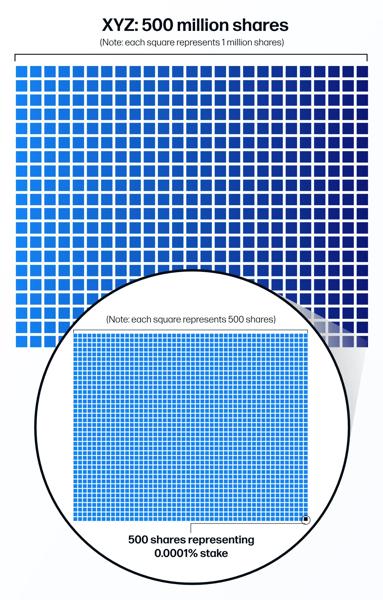 XYZ: 500 million shares
