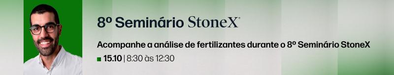 Banner do 8º Seminário - StoneX Brasil