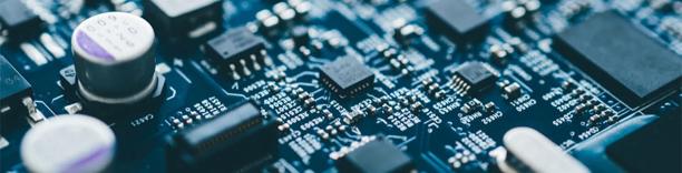 Close-up of electronic circuit board, symbolizing technology, innovation, and digital infrastructure