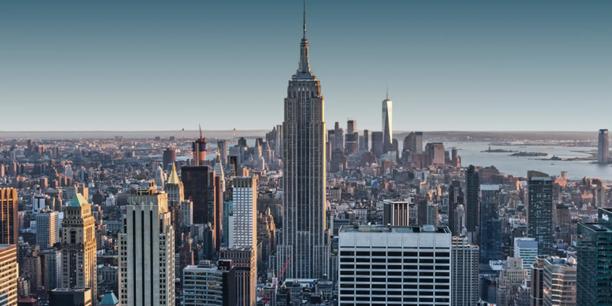 New York City skyline featuring the Empire State Building