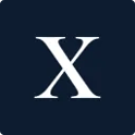 StoneX logo black background icon featuring bold letter X