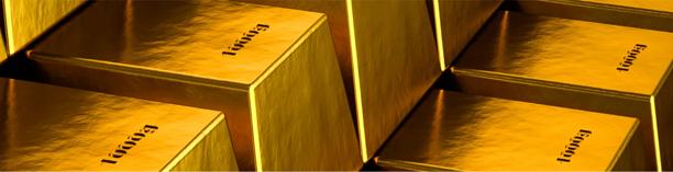 Gold bullion bars stacked with engravings, symbolizing wealth, precious metals, and reserves