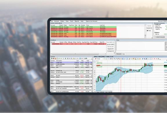 Advanced Trading Platform Interface with Market Analytics