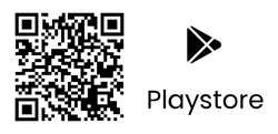 QR code to download MT4 Android app with Playstore logo