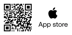 QR code to download StoneX Trading iOS app with Apple app store logo