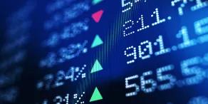 Trading screen tracking live stock market data