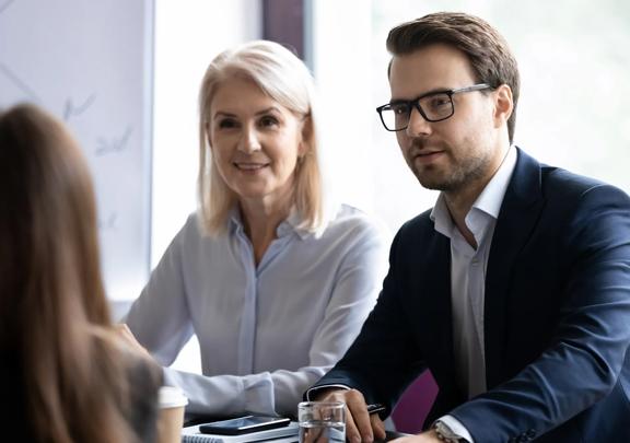 Professional Interview Panel Meeting with Candidate