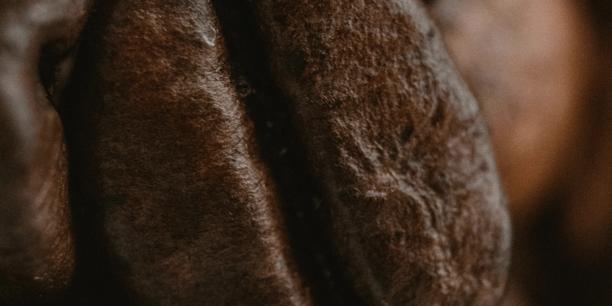 Close-up de grãos de café torrados