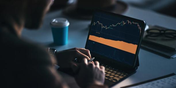 professional looking into tab displaying graphs