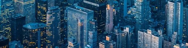 Modern architecture in metropolitan area, symbolizing business innovation and growth