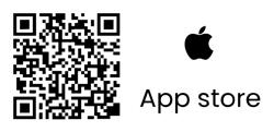 QR code to download MT4 iOS app with Apple logo